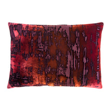 Load image into Gallery viewer, Brushstroke Wildberry Velvet Pillow