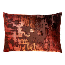 Load image into Gallery viewer, Brushstroke Paprika Velvet Pillow