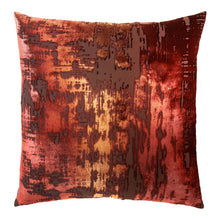 Load image into Gallery viewer, Brushstroke Paprika Velvet Pillow