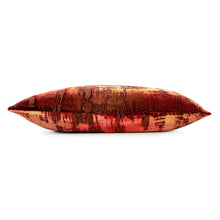 Load image into Gallery viewer, Brushstroke Paprika Velvet Pillow