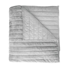 Load image into Gallery viewer, Channel Gray Queen Velvet Quilt