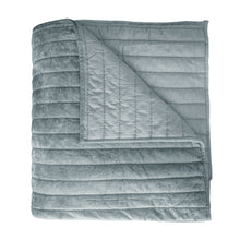 Load image into Gallery viewer, Channel Mineral Queen Velvet Quilt