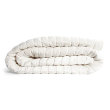 Load image into Gallery viewer, Channel White Queen Velvet Quilt