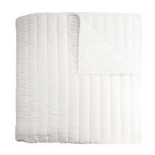 Load image into Gallery viewer, Channel White Queen Velvet Quilt