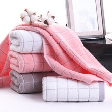 Load image into Gallery viewer, Plaid 100% Cotton Kitchen Hair Hand Hotel Beach Spa Bath Face Towel