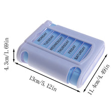 Load image into Gallery viewer, Weekly medicine organizer pillbox   Travel case