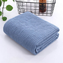 Load image into Gallery viewer, Japanese style Cotton Waffle Throw Blanket for Kids and Adults