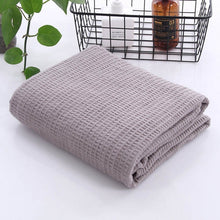 Load image into Gallery viewer, Japanese style Cotton Waffle Throw Blanket for Kids and Adults