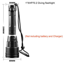 Load image into Gallery viewer, Professional Waterproof Underwater Diving Light