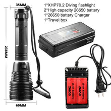 Load image into Gallery viewer, Professional Waterproof Underwater Diving Light