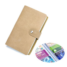 Load image into Gallery viewer, RFID Blocking Leather Credit Card Holder For Men And Women. Anti Theft Travel Passport Long Wallet Business ID Holder Purse