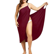 Load image into Gallery viewer, Women Plus Size Pareo Beach Cover Up Wrap Dress Bikini Bathing Suit Femme Robe De Plage Beachwear Femme Tunic Kaftan