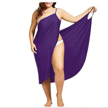 Load image into Gallery viewer, Women Plus Size Pareo Beach Cover Up Wrap Dress Bikini Bathing Suit Femme Robe De Plage Beachwear Femme Tunic Kaftan