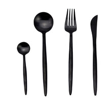 Load image into Gallery viewer, White Gold Cutlery Set Western 18/10 Stainless Steel Tableware Home Spoon Fork Knife Chopsticks Kit Dinnerware Sets tableware