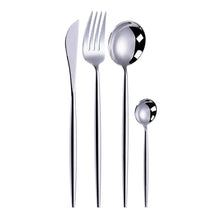 Load image into Gallery viewer, Gold Color Stainless Steel Dinnerware Cutlery Set. Forks Spoons Knives Chopstick