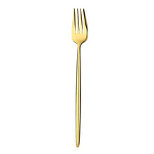 Load image into Gallery viewer, Gold Color Stainless Steel Dinnerware Cutlery Set. Forks Spoons Knives Chopstick