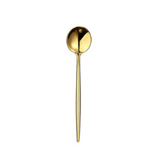 Load image into Gallery viewer, Gold Color Stainless Steel Dinnerware Cutlery Set. Forks Spoons Knives Chopstick
