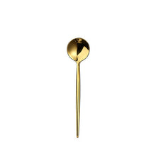 Load image into Gallery viewer, Gold Color Stainless Steel Dinnerware Cutlery Set. Forks Spoons Knives Chopstick
