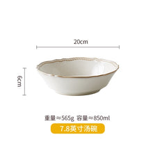 Load image into Gallery viewer, Nordic Style Elegant Ceramic Dinnerware