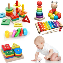 Load image into Gallery viewer, Kids Montessori Wooden Block Learning Toys