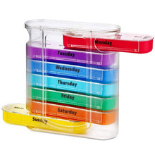 Load image into Gallery viewer, Weekly Medicine Pillbox Organizer