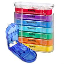 Load image into Gallery viewer, Weekly Medicine Pillbox Organizer