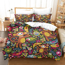 Load image into Gallery viewer, Fun Animal Pattern 3D Printed Cotton Bedding Set