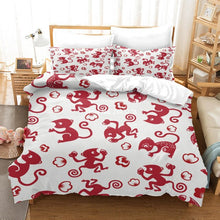 Load image into Gallery viewer, Fun Animal Pattern 3D Printed Cotton Bedding Set