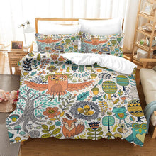 Load image into Gallery viewer, Fun Animal Pattern 3D Printed Cotton Bedding Set