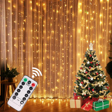 Load image into Gallery viewer, Christmas/Holiday/New Year Lights Curtain Ornaments