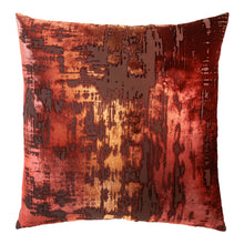 Load image into Gallery viewer, Brushstroke Paprika Velvet Pillow
