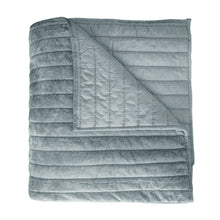 Load image into Gallery viewer, Channel Mineral Queen Velvet Quilt
