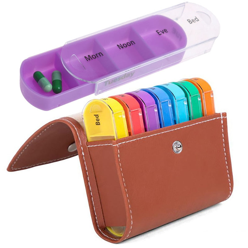 MorningSave: 2-Pack: Thera Rx Portable Pill Case Weekly Travel