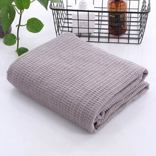 Load image into Gallery viewer, Japanese style Cotton Waffle Throw Blanket for Kids and Adults
