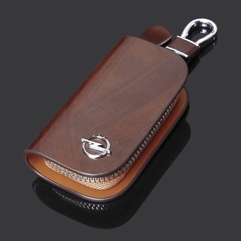 Leather Car Key wallet cover For OPEL Lexus Renault Citroen Peugeot Land Rover Skoda Volvo Honda Ford Jeep Fiat Nissan