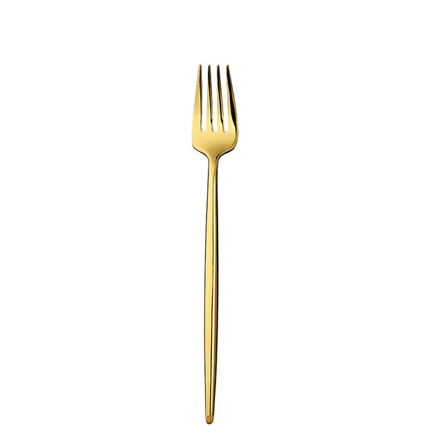Gold Color Stainless Steel Dinnerware Cutlery Set. Forks Spoons Knives –  UPOMA HOME