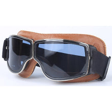 Load image into Gallery viewer, Leather Goggles Sunglasses For Bikers
